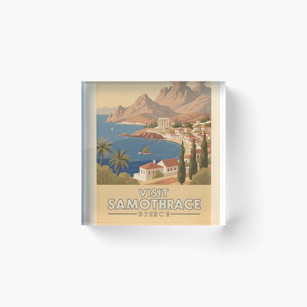 Item preview, Samothrace Greece, Greek Island Vintage Travel Tourism designed and sold by TravelersGems.