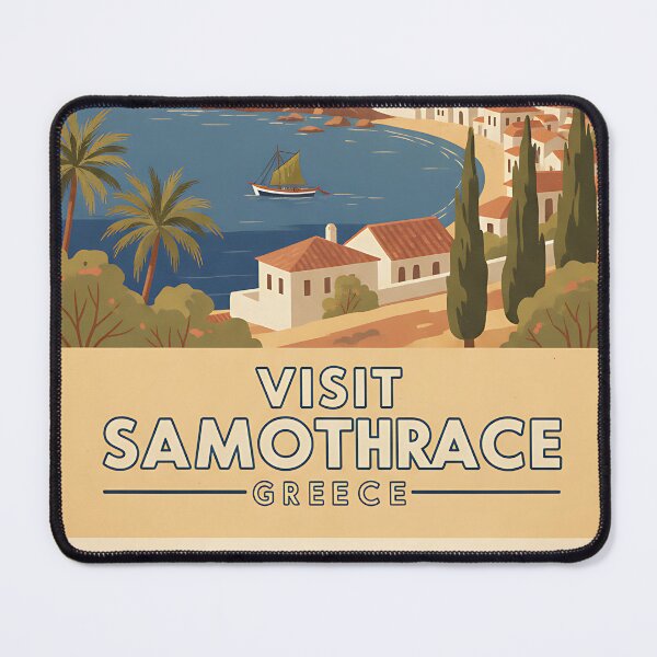 Item preview, Samothrace Greece, Greek Island Vintage Travel Tourism designed and sold by TravelersGems.