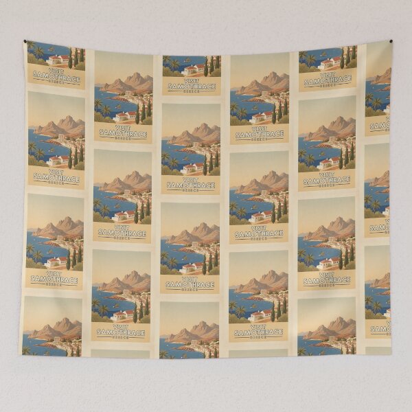 Item preview, Samothrace Greece, Greek Island Vintage Travel Tourism designed and sold by TravelersGems.