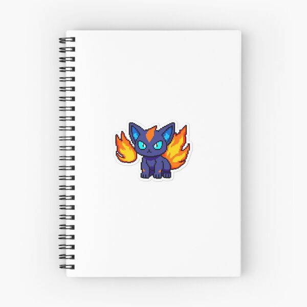 Item preview, Pixel style fire cat designed and sold by Aibymark.