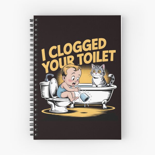 Item preview, I Clogged Your Toilet Funny Brainrot Internet Chaos Meme designed and sold by Redgiant87x.