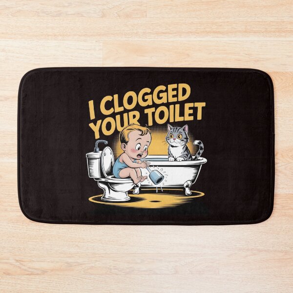 Item preview, I Clogged Your Toilet Funny Brainrot Internet Chaos Meme designed and sold by Redgiant87x.