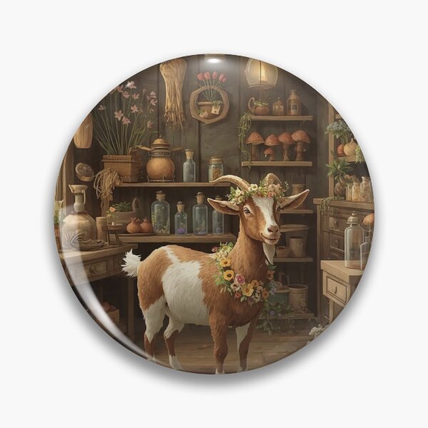 Item preview, Goat in Botanical Garden Shed designed and sold by SpazticGoat.