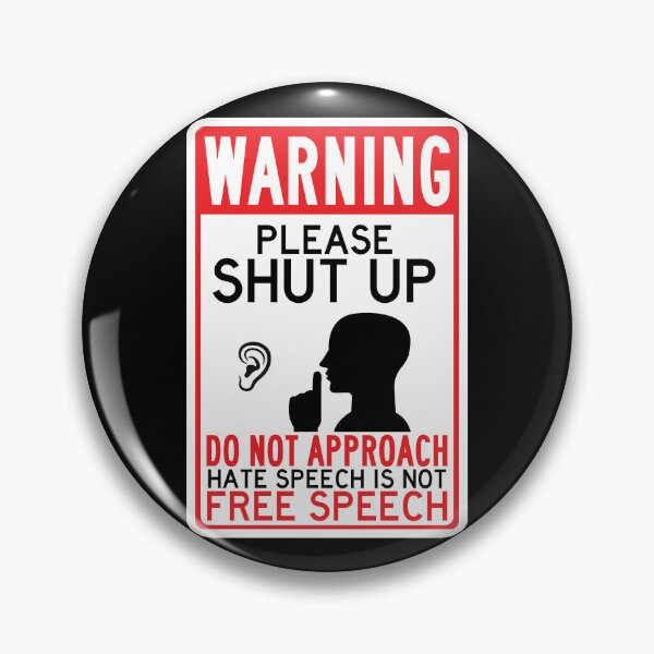 Item preview, hate speech is not free speech designed and sold by remerasnerdas.