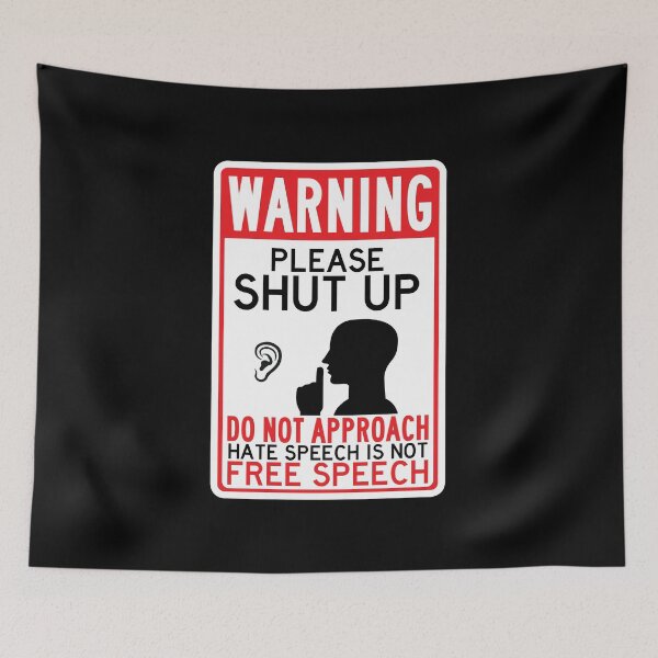 Item preview, hate speech is not free speech designed and sold by remerasnerdas.