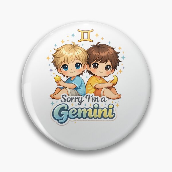 Item preview, “Sorry I’m a Gemini” Astrology Sticker – Funny Zodiac Vinyl Decal Boys designed and sold by Yrwil.