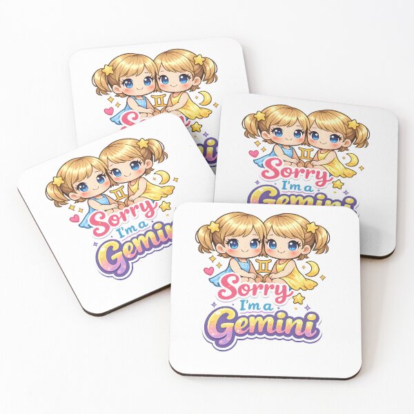 Item preview, “Sorry I’m a Gemini” Astrology Sticker – Funny Zodiac Vinyl Decal designed and sold by Yrwil.