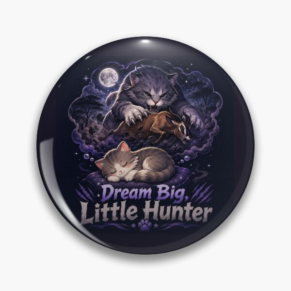 Item preview, Dream Big Little Hunter Cute Dark Cat Design designed and sold by planetreynolds.