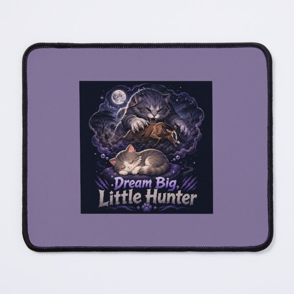 Item preview, Dream Big Little Hunter Cute Dark Cat Design designed and sold by planetreynolds.