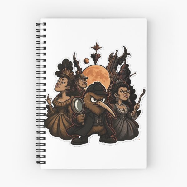 Item preview, Whimsical Detective Kiwi & Wise Storybook Owl Art Print designed and sold by tim tal.