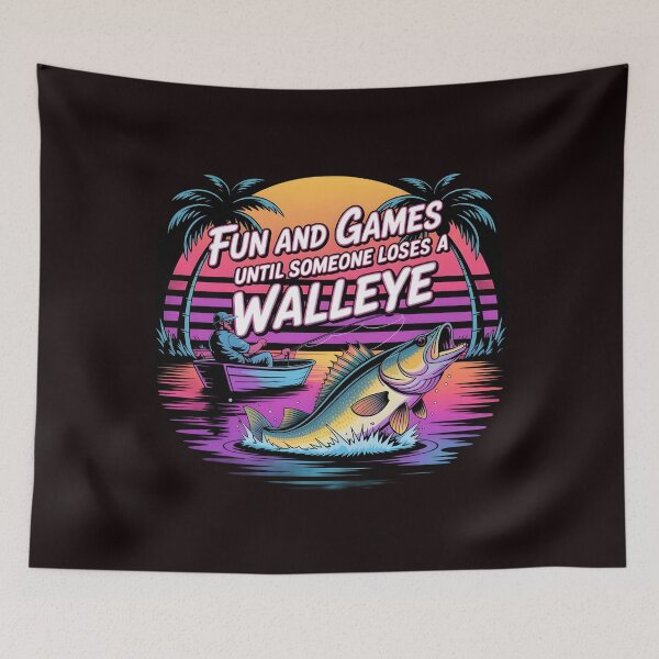 Item preview, Fun And Games Until Someone Loses A Walleye t-shirt Funny Fishing Boat designed and sold by Redgiant87x.