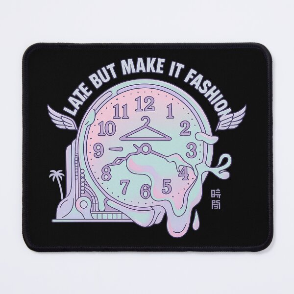 Item preview, Late But Make It Fashion – Aesthetic Melting Clock Cute Time Design designed and sold by MartBook.