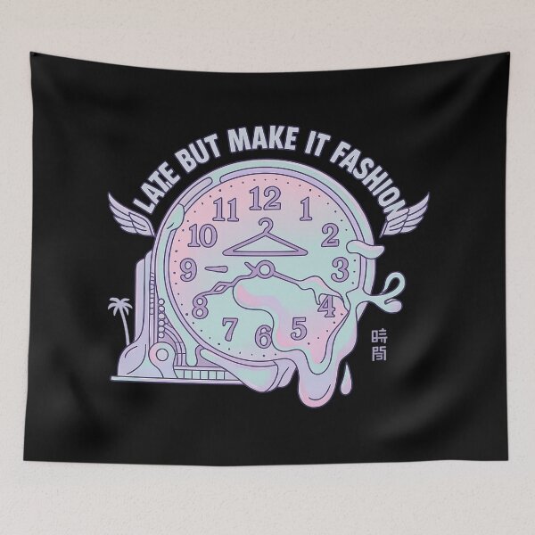 Item preview, Late But Make It Fashion – Aesthetic Melting Clock Cute Time Design designed and sold by MartBook.