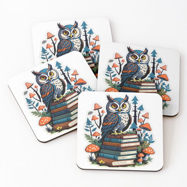 Item preview, Whimsical Detective Kiwi & Wise Storybook Owl Art Print designed and sold by tim tal.