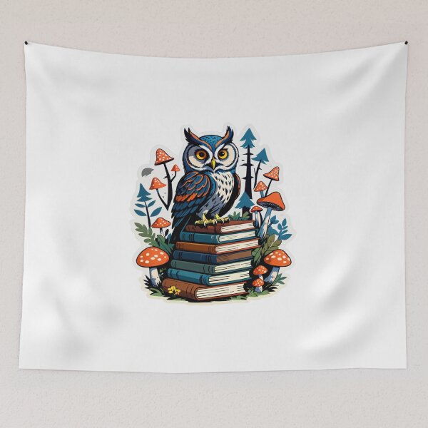 Item preview, Whimsical Detective Kiwi & Wise Storybook Owl Art Print designed and sold by tim tal.