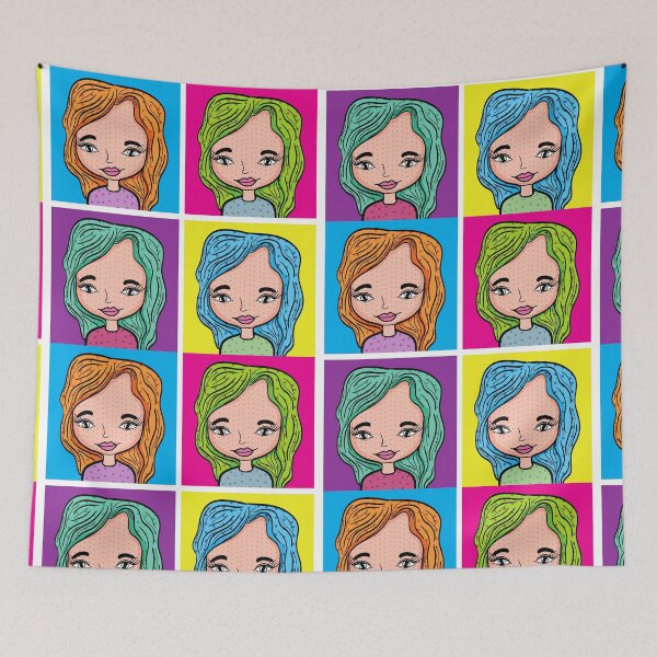 Item preview, Cute cartoon style girls  designed and sold by nora8820.