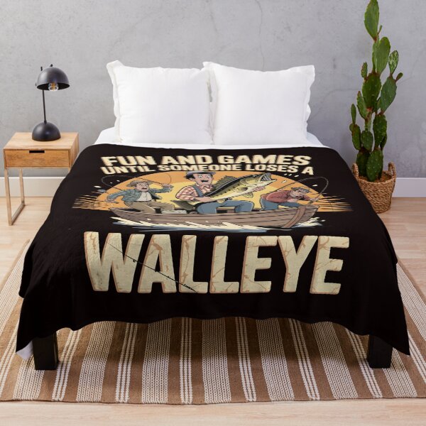 Item preview, Fun And Games Until Someone Loses A Walleye t-shirt for Funny Fisherman Humor designed and sold by Redgiant87x.