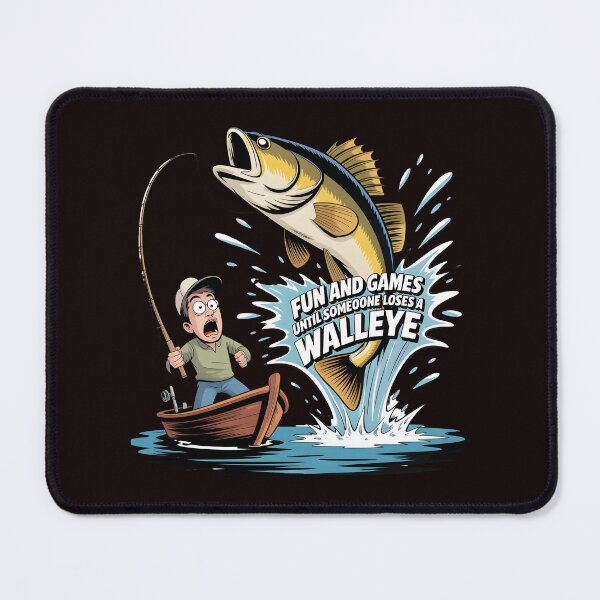 Item preview, Fun And Games Until Someone Loses A Walleye t-shirt Funny Boat Fishing Graphic designed and sold by Redgiant87x.