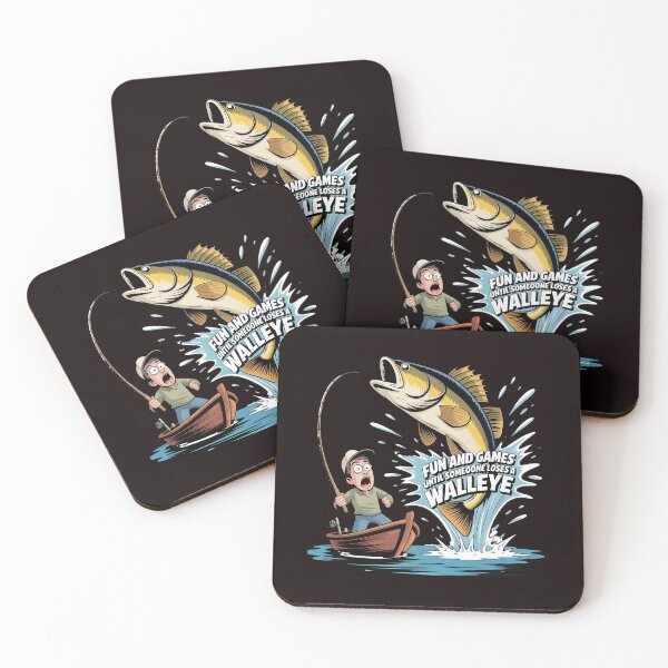 Item preview, Fun And Games Until Someone Loses A Walleye t-shirt Funny Boat Fishing Graphic designed and sold by Redgiant87x.