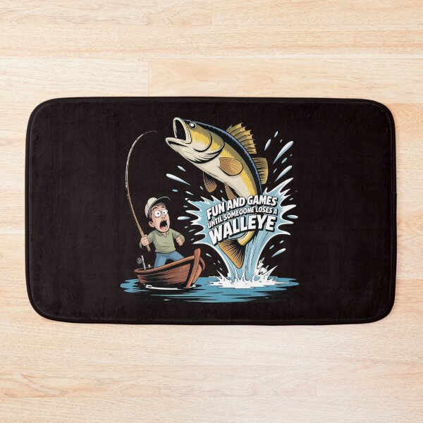 Item preview, Fun And Games Until Someone Loses A Walleye t-shirt Funny Boat Fishing Graphic designed and sold by Redgiant87x.