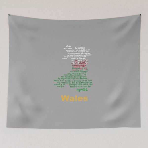 Item preview, Wales Anthem Flag and Map – Celtic Pride Heritage Design designed and sold by JR78.