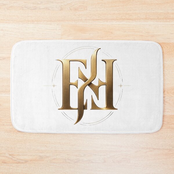 Item preview, Luxury Gold EH Monogram on Black Background | Elegant Premium Initials Logo designed and sold by Joyfulfabric.