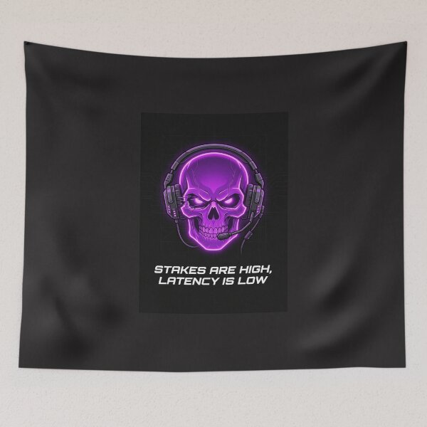 Item preview, Cyber Skull Gamer Design With Headset designed and sold by deadstudio.