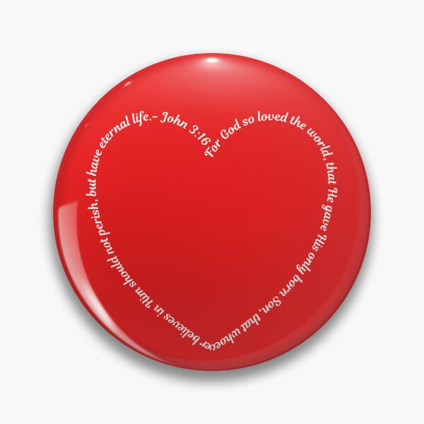 Item preview, John 3:16 Heart designed and sold by WordsAlive.