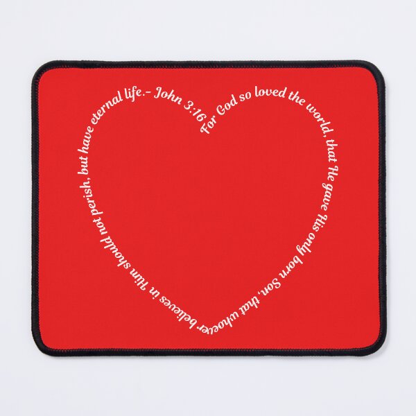 Item preview, John 3:16 Heart designed and sold by WordsAlive.
