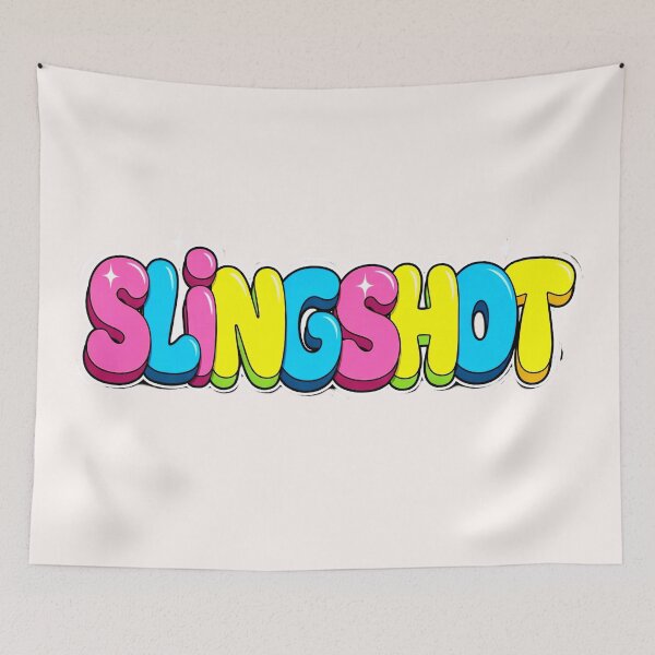 Item preview, Kiteboarding SLINGSHOT Bold Colorful Bubble Letter Graffiti Art designed and sold by ExploreAura Studio.