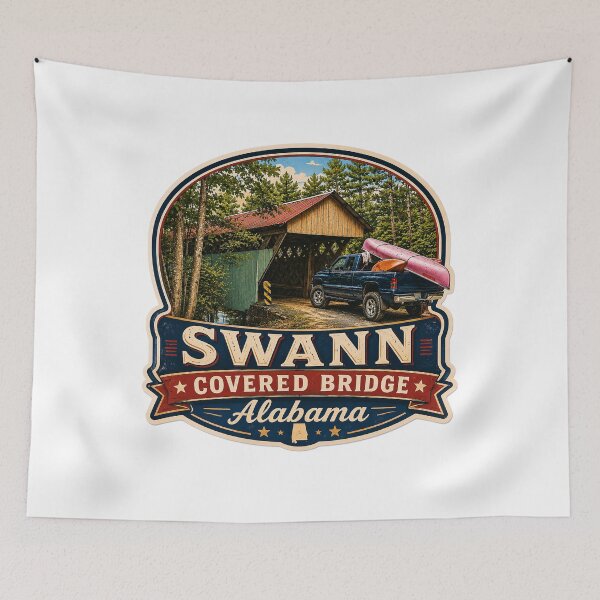 Item preview, Swann Covered Bridge sticker designed and sold by gotucoveredart.