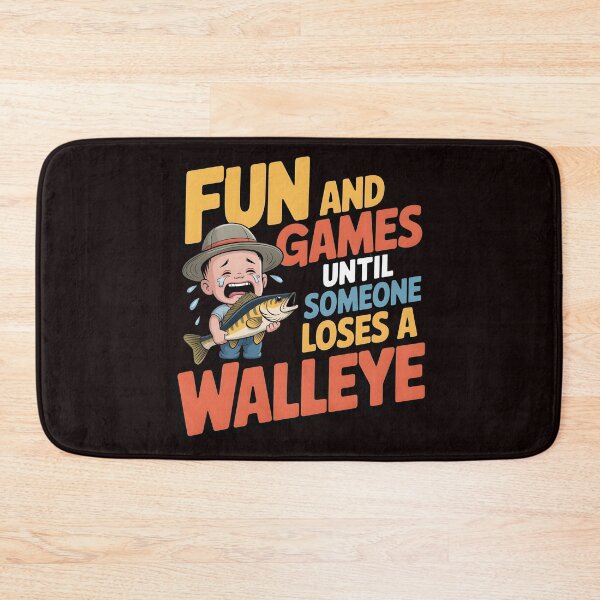Item preview, Fun And Games Until Someone Loses A Walleye t-shirt Lake Life Fishing Humor designed and sold by Redgiant87x.