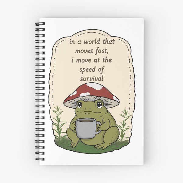 Item preview, I Move at the Speed of Survival – Cozy Spoonie Frog Design designed and sold by Chronically creative.