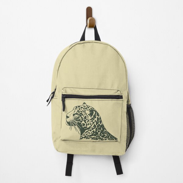 Item preview, Minimalist Dark Olive Leopard Silhouette Art designed and sold by samahl_l.