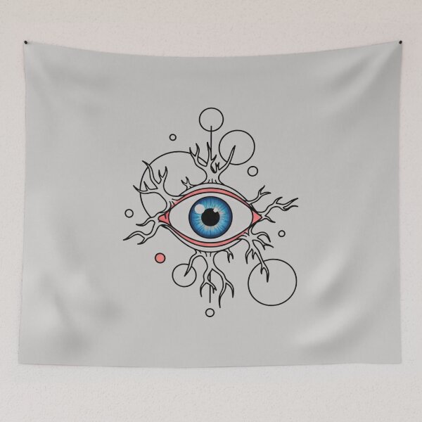 Item preview, Minimalist Surreal Eye Weirdcore Vector Art designed and sold by MarVan-Prints.