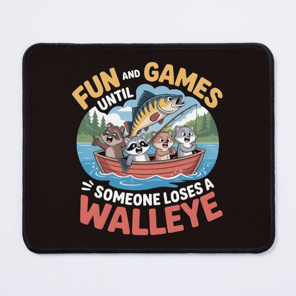 Item preview, Fun And Games Until Someone Loses A Walleye t-shirt Funny Walleye Boat designed and sold by Redgiant87x.