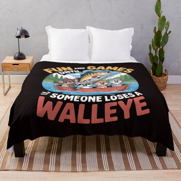 Item preview, Fun And Games Until Someone Loses A Walleye t-shirt Funny Walleye Boat designed and sold by Redgiant87x.