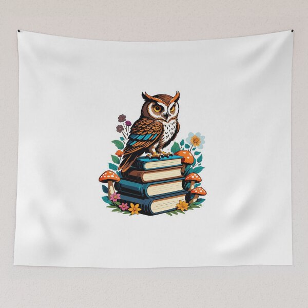 Item preview, Whimsical Detective Kiwi & Wise Storybook Owl Art Print designed and sold by tim tal.