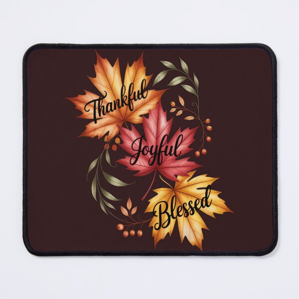 Item preview, Fall Leaves Thankful Joyful Blessed Autumn designed and sold by tamdevo1.