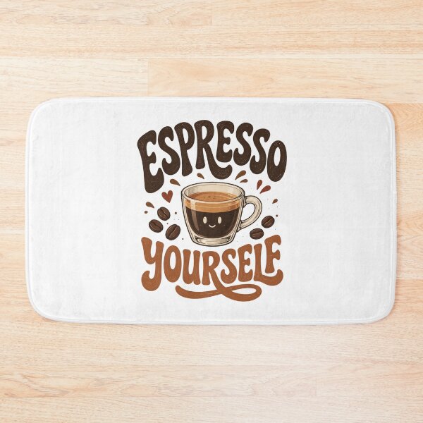 Item preview, Espresso Yourself – Funny Coffee Pun Retro Typography Design   designed and sold by NapoliApparel.