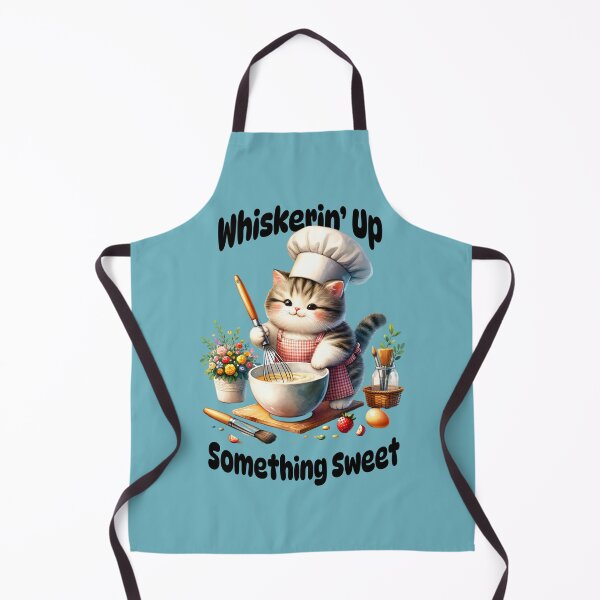 Item preview, Whiskerin’ Up Something Sweet Cute Baking Cat Design designed and sold by Sachie's Studio.