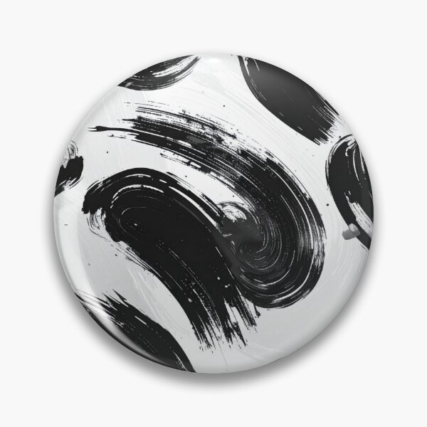 Item preview, Minimal Bold Black White Brushstroke Abstract Seamless Pattern designed and sold by Grainwork.