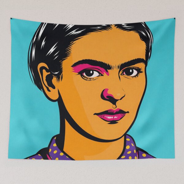 Item preview, Vibrant Pop‑Art Illustration of Frida Kahlo  designed and sold by Analog Aura .