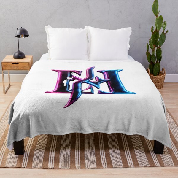 Item preview, Neon Cyberpunk EH Monogram Logo | Futuristic Pink Blue Gaming Emblem designed and sold by Joyfulfabric.