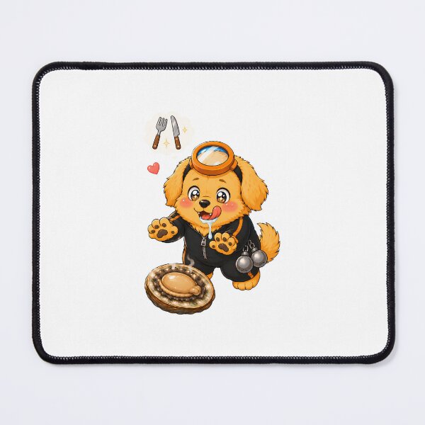 Item preview, KOREA HAENAM - Cute Chibi Golden Retriever Drooling Abalone Sticker designed and sold by KOREA-HAENAM.
