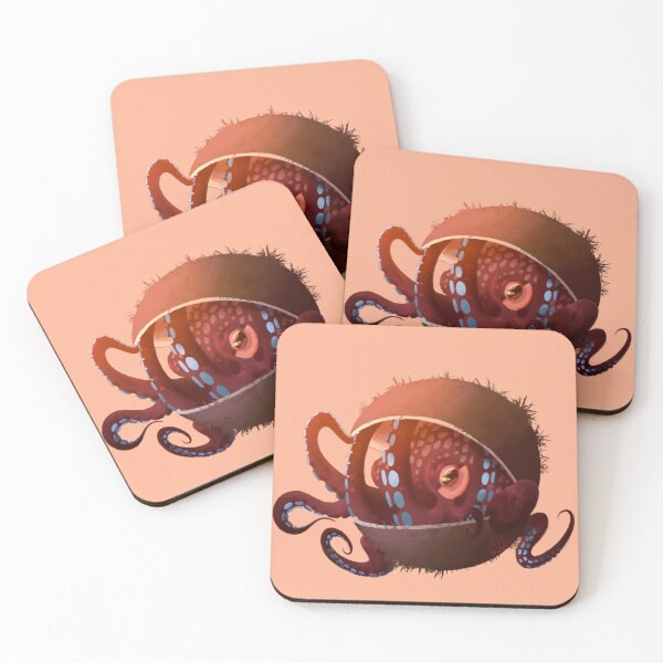 Artikelvorschau, Orange Kokosnuss Oktopus entworfen und verkauft von FallingRainx.