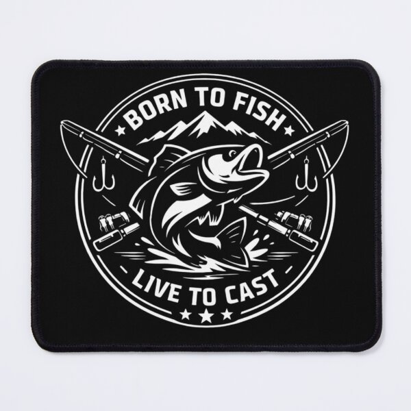 Item preview, Born To Fish Live To Cast Fishing Fisher Fisherman Design designed and sold by LoneTide.