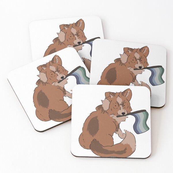 Item preview, Gay Pride fox. designed and sold by PawsomeStudios.