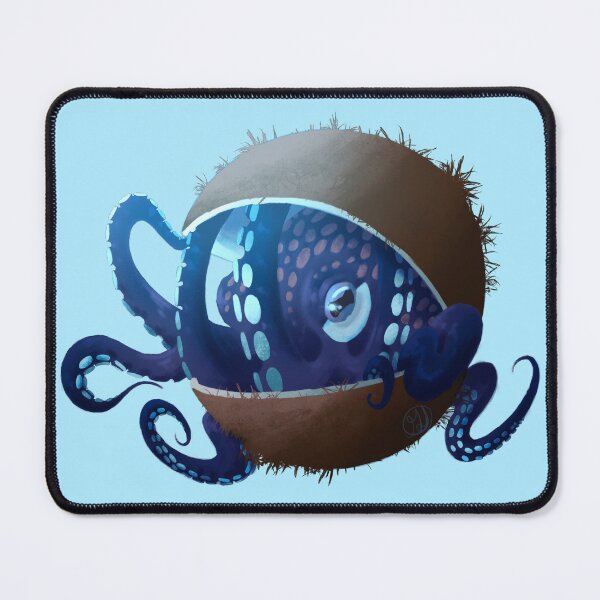 Item preview, Blue Coconut Octopus designed and sold by FallingRainx.