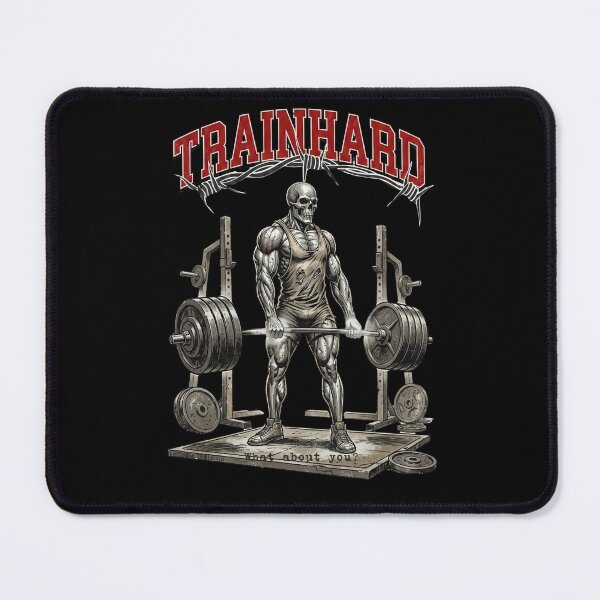 Item preview, TrainHard Deadlift Reaper Gym Artwork designed and sold by TrainHardCo.